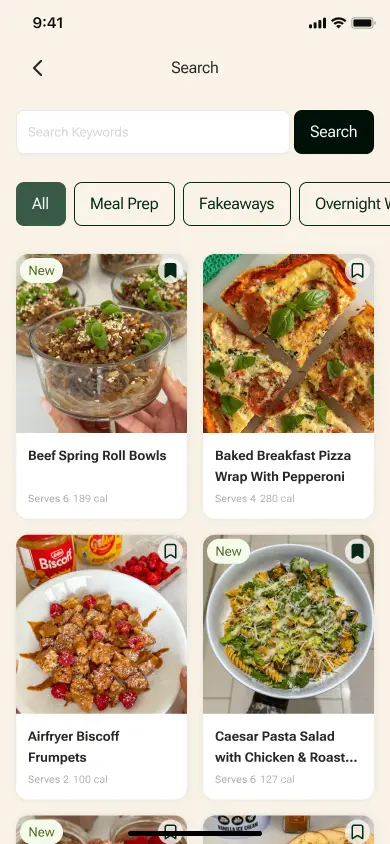 Recipe Hub screen 5
